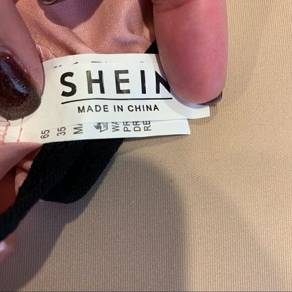 Shein Pink and Black Bra Size Large No padding - Picture 5 of 6